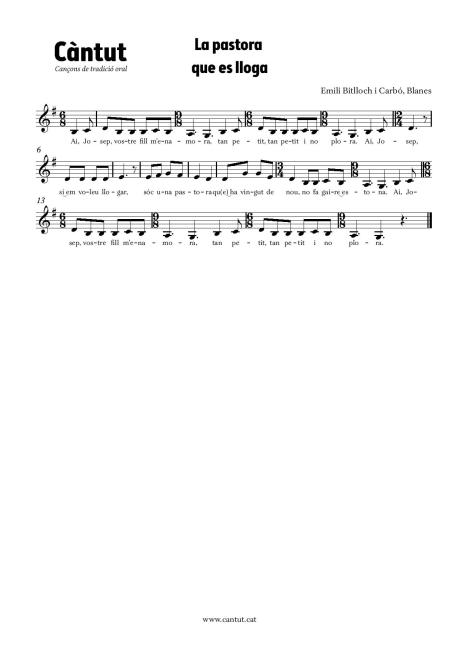 La pastora que es lloga (Emili Bitlloch i Carbó, Blanes)