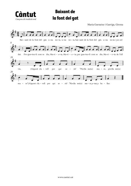 Baixant de la font del gat