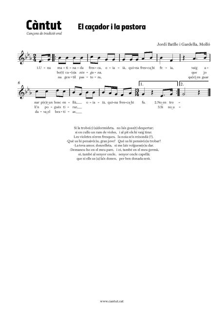 El caçador i la pastora