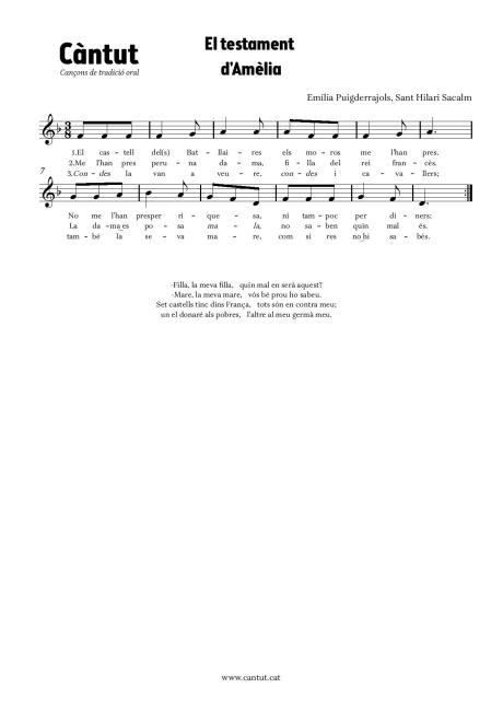 El testament d'Amèlia