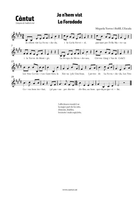 Ja n'hem vist La Foradada