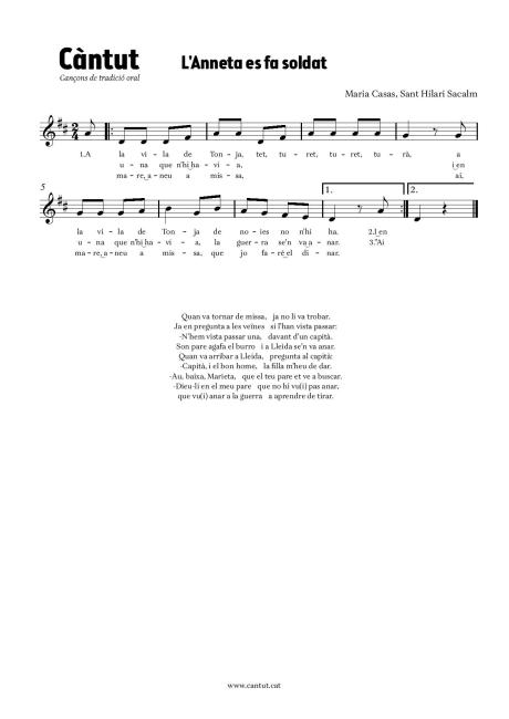 L'Anneta es fa soldat