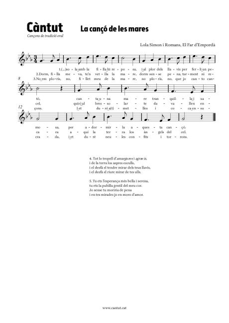 La cançó de les mares