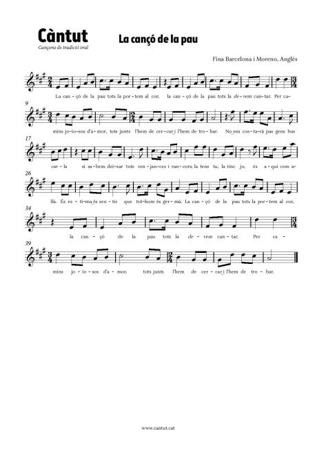 La cançó de la pau