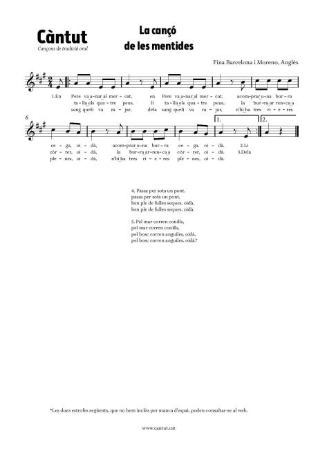 La cançó de les mentides