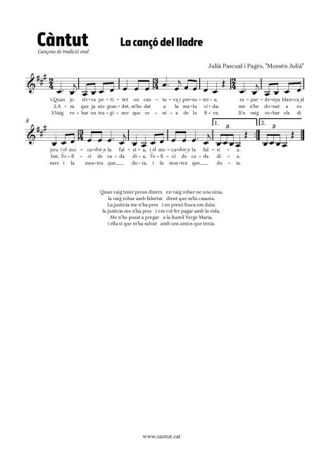 La cançó del lladre