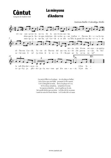 La minyona d'Andorra