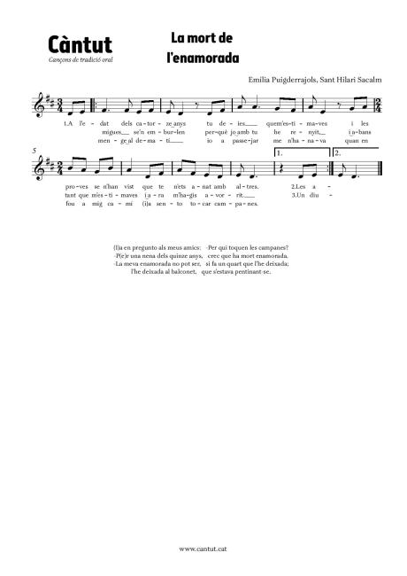 La mort de l'enamorada