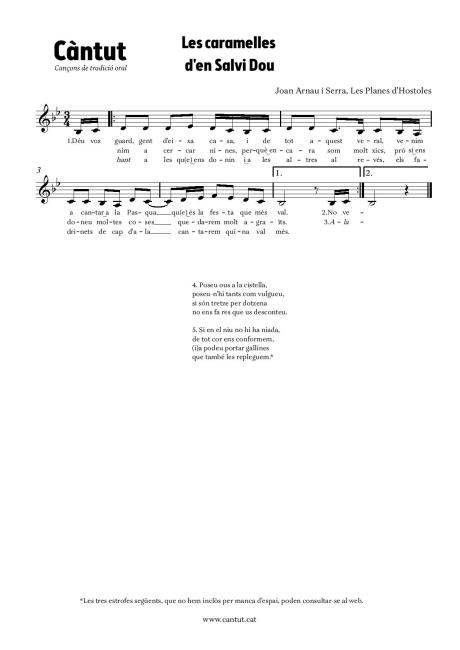 Les caramelles d'en Salvi Dou