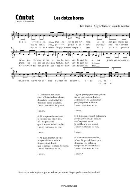 Les dotze hores