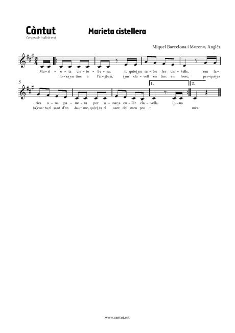 Marieta cistellera