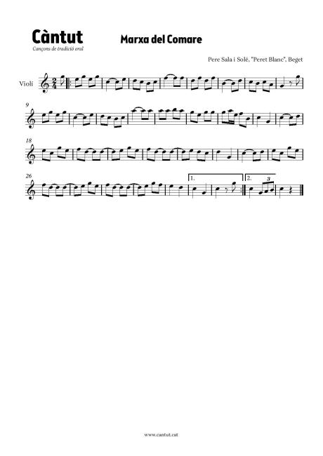 Marxa del Comare (violí)