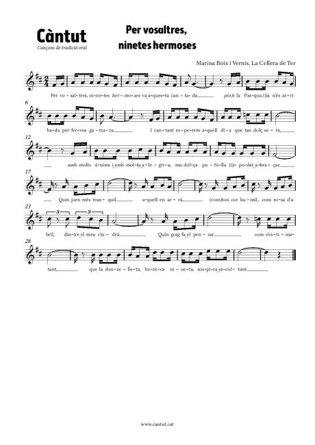 Per vosaltres, ninetes hermoses