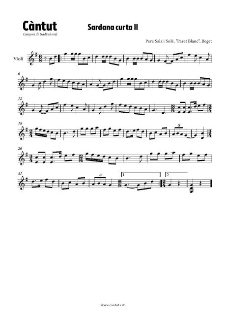 Sardana curta II (violí)