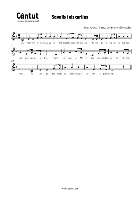 Savalls i els carlins