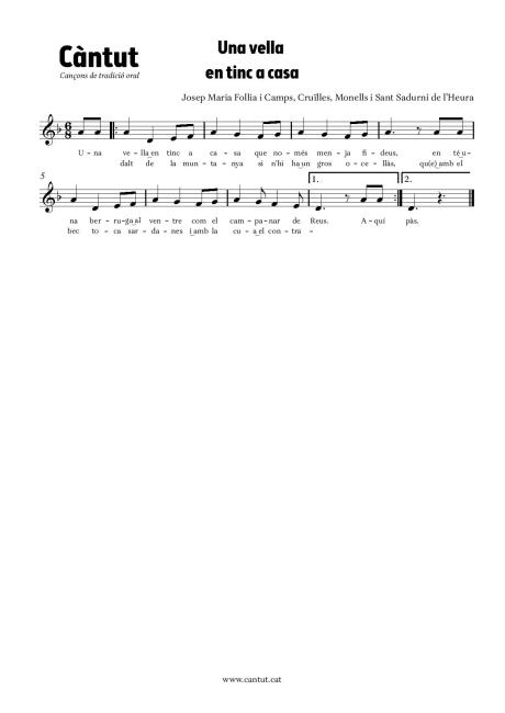 Una vella en tinc a casa