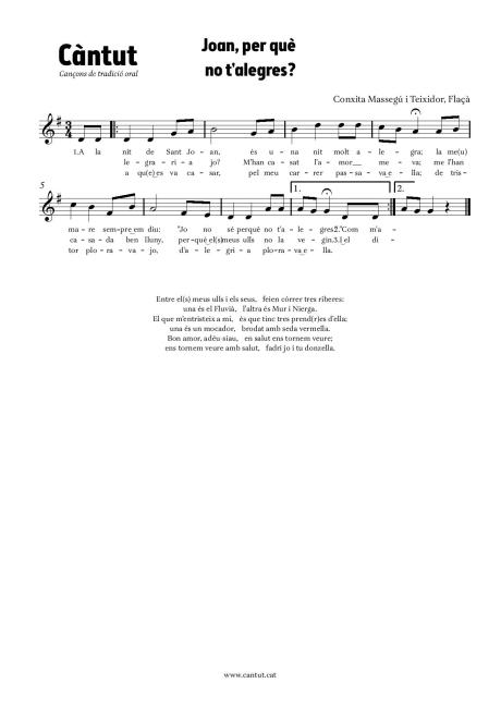 Joan, per què no t'alegres?