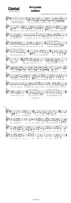 No te puedo maldecir