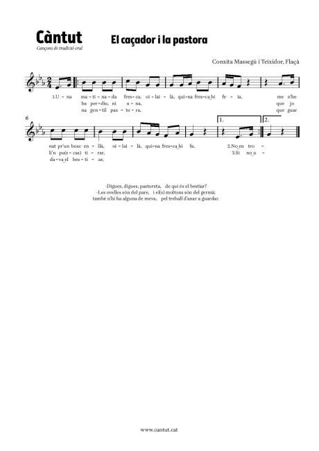 El caçador i la pastora