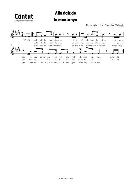 Allà dalt de la muntanya