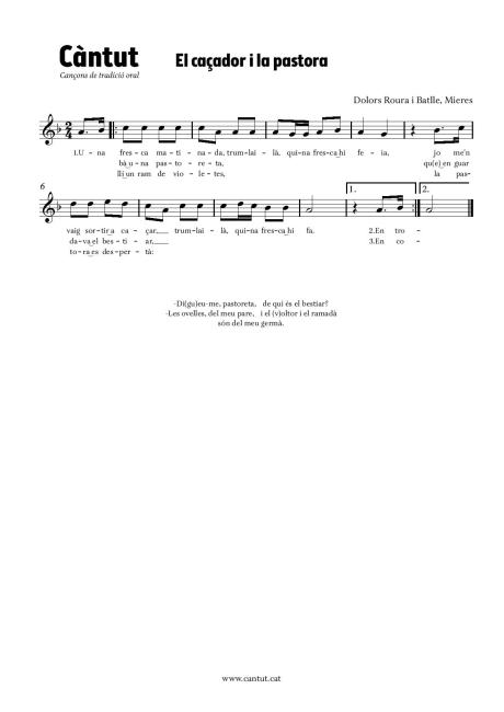 El caçador i la pastora