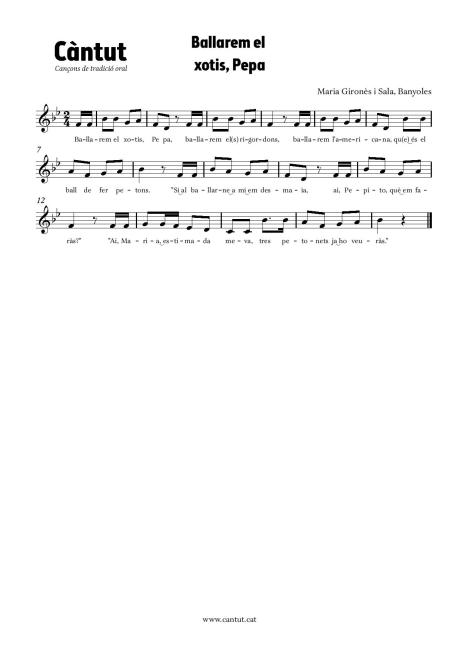 Ballarem el xotis, Pepa