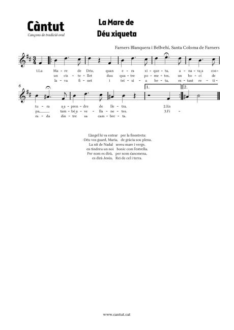 La Mare de Déu xiqueta