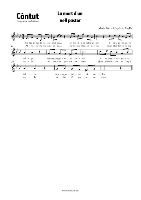 La mort d'un vell pastor