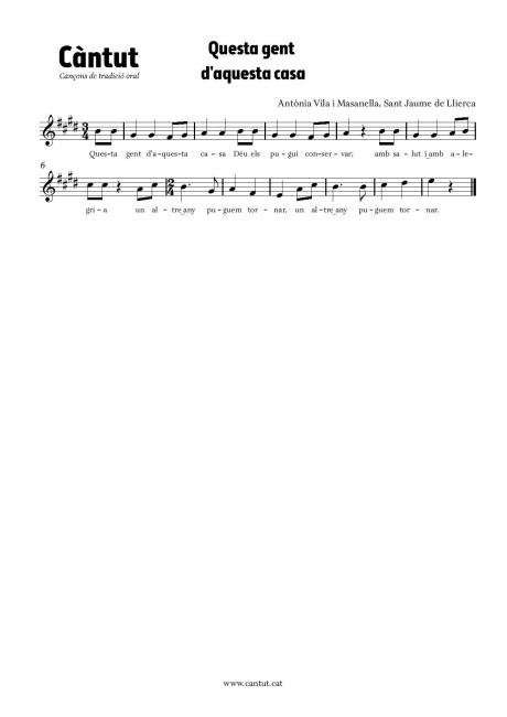 Questa gent d'aquesta casa (cançó de marxada)