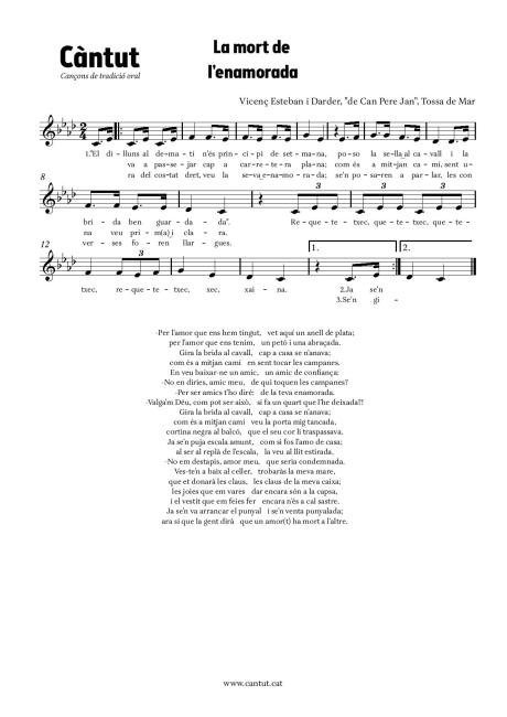 La mort de l'enamorada