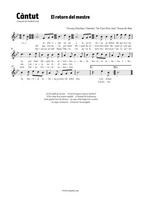 El retorn del mestre