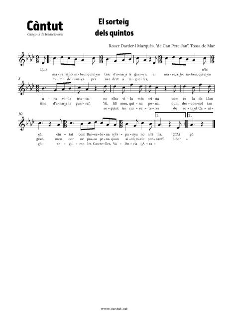 El sorteig dels quintos