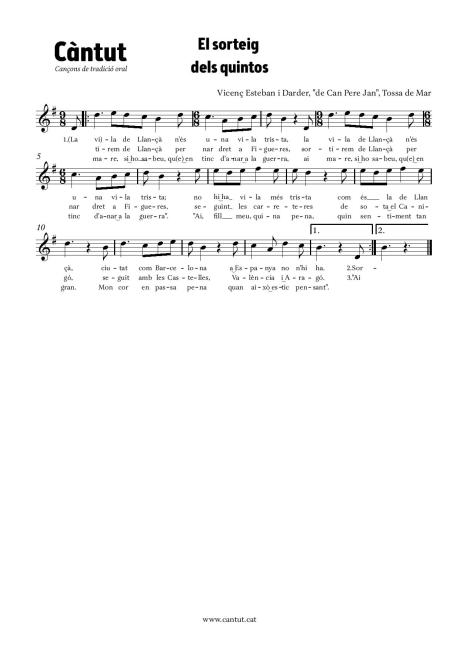 El sorteig dels quintos