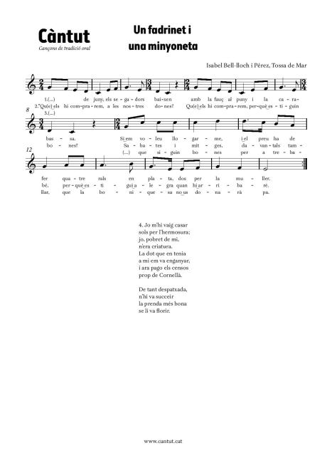 Un fadrinet i una minyoneta