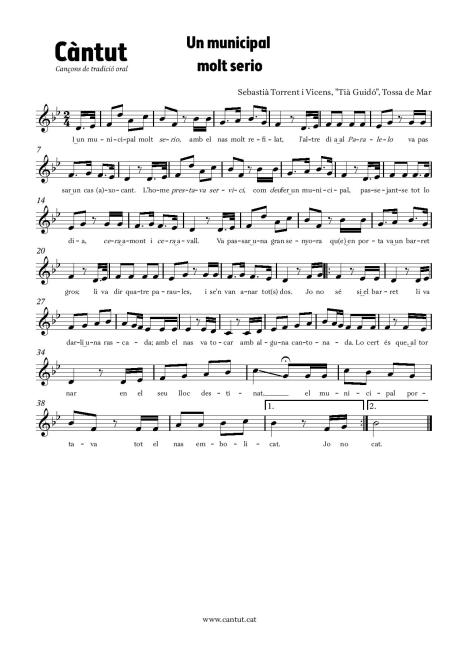 Un municipal molt serio