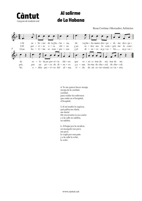 Al salirme de La Habana