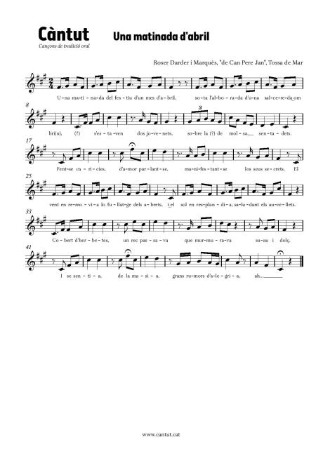 Una matinada d'abril