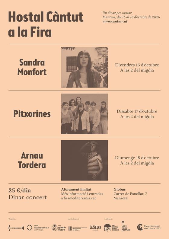 Cartell hostal càntut a manresa