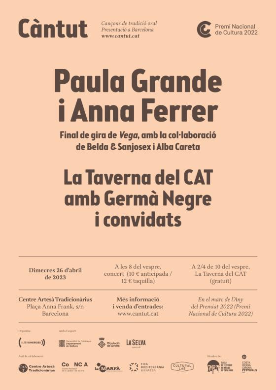 El 26 d'abril, el Càntut arriba a Barcelona